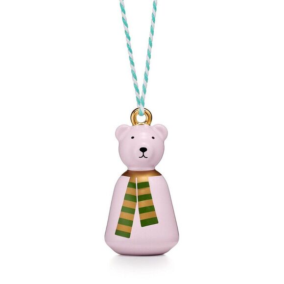 TIFFANY & CO. Purple & Gold Polar Bear Christmas Tree Ornament - Picture 1 of 6